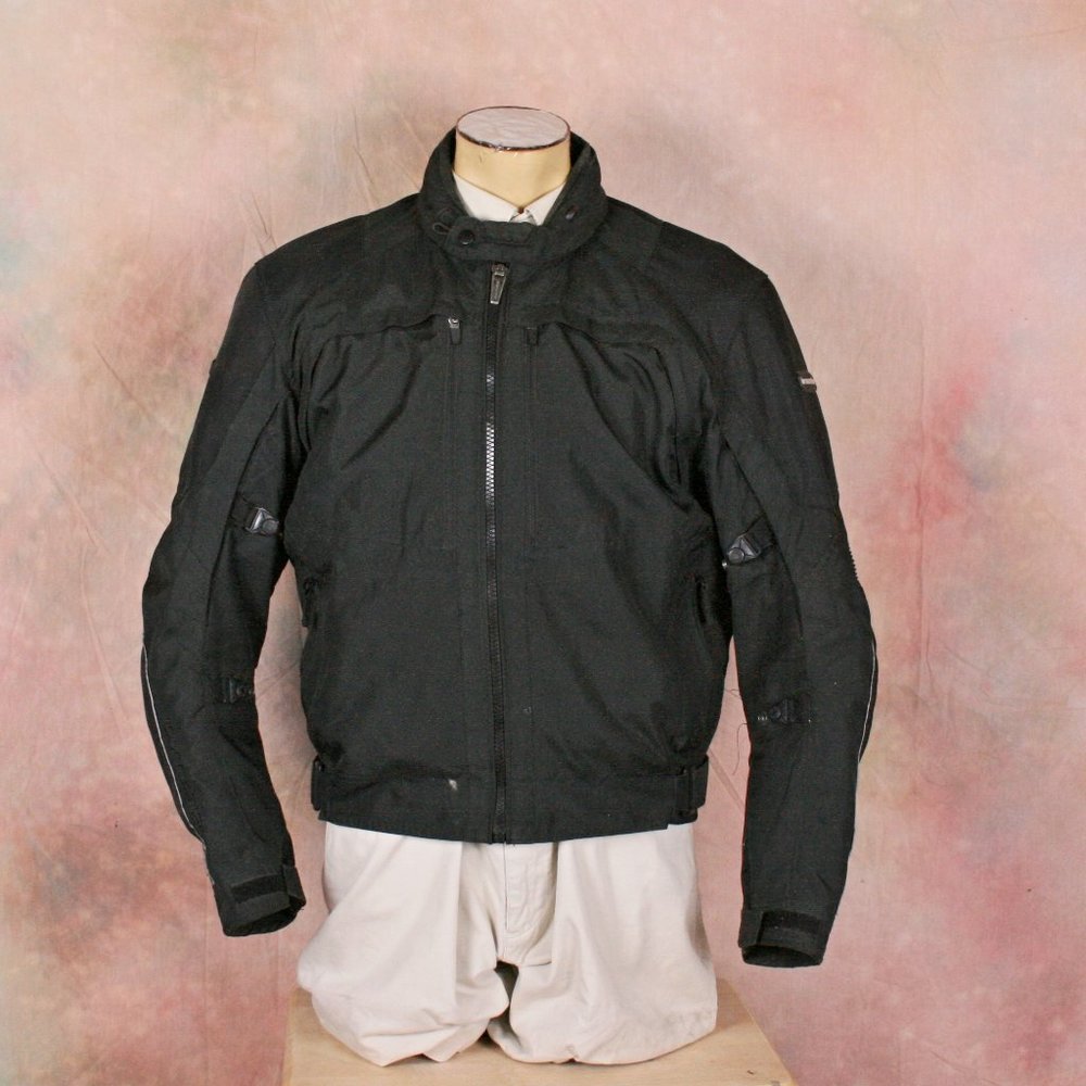 Tourmaster Pivot Motorcycle Jacket Men Size XL Padded Vented Adjustable